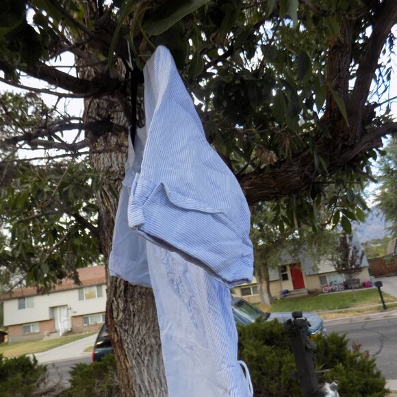 MERON AGE BLUE WHITE STRIPPED DRESS Sz 6 - Picture 5 of 15